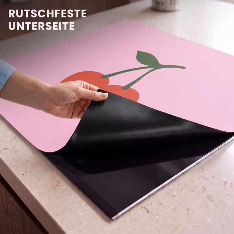 Herdabdeckplatte - Kirschen - Rosa - Illustration — 6