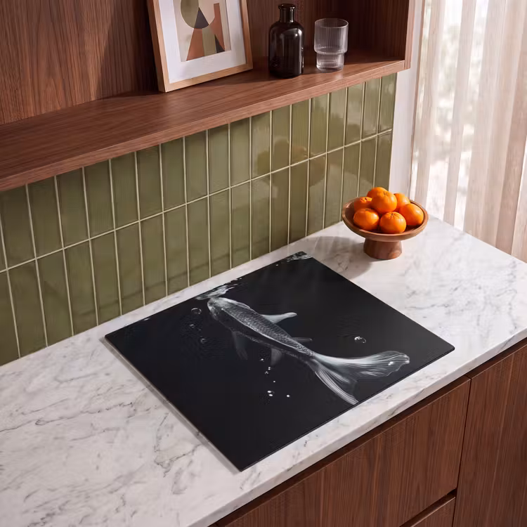Herdabdeckplatte - Koi - Fisch - Wasser - Schwarz — 4