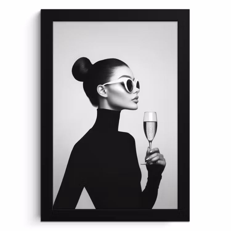 Bilder mit Rahmen - Frau - Champagner - Modern — 1