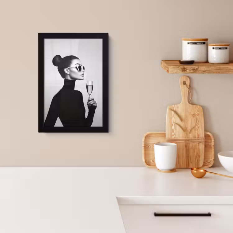 Bilder mit Rahmen - Frau - Champagner - Modern — 3