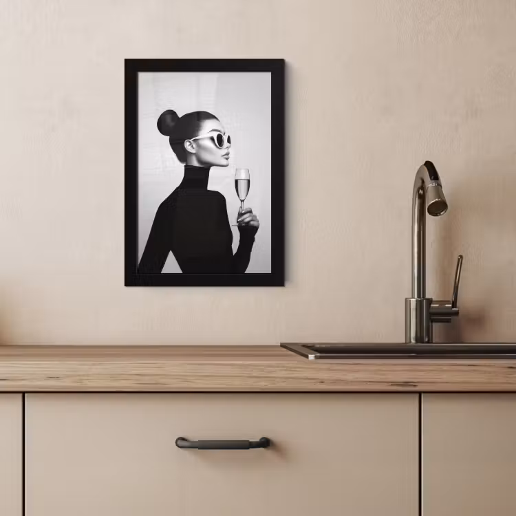 Bilder mit Rahmen - Frau - Champagner - Modern — 4