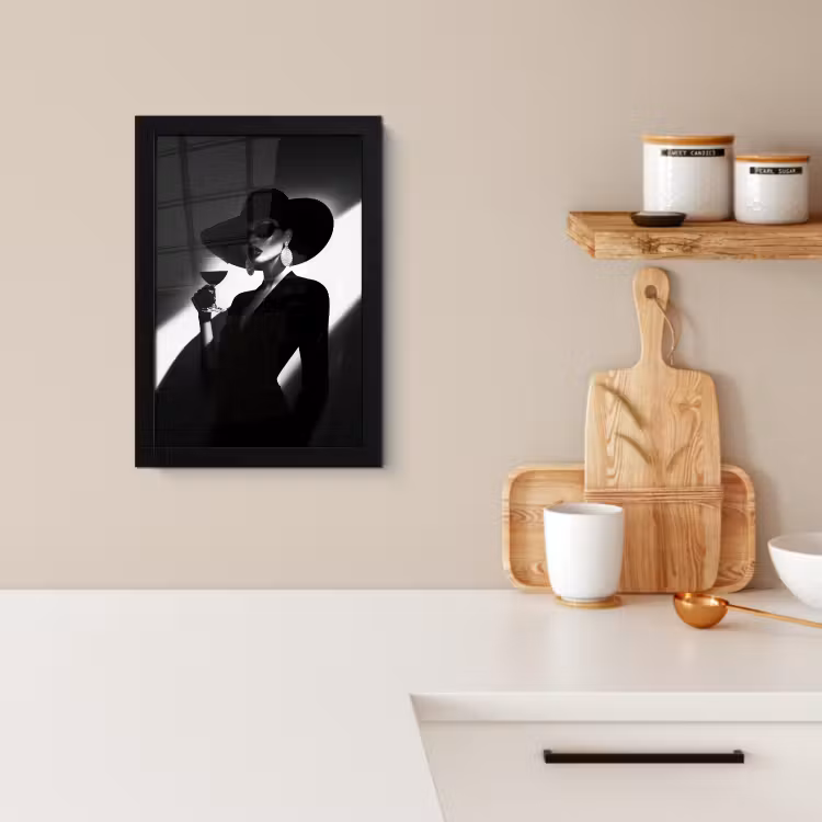 Bilder mit Rahmen - Frau - Wein - Chic — 4