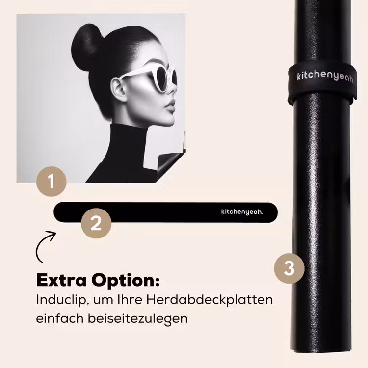 Herdabdeckplatte - Frau - Champagner - Modern — 8