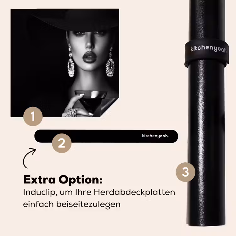 Herdabdeckplatte - Frau - Cocktail - Schick — 8