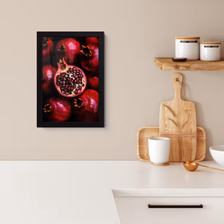 Bilder mit Rahmen - Granatapfel - Rot - Obst — 2