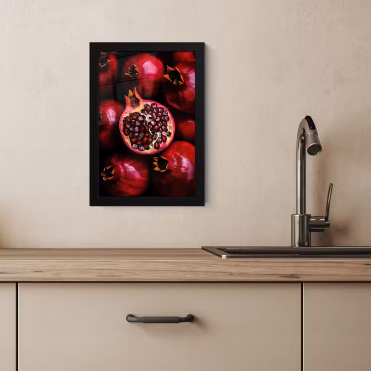 Bilder mit Rahmen - Granatapfel - Rot - Obst — 3