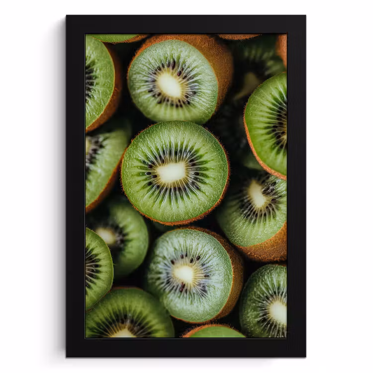 Bilder mit Rahmen - Kiwi - Obst - Grün — 1