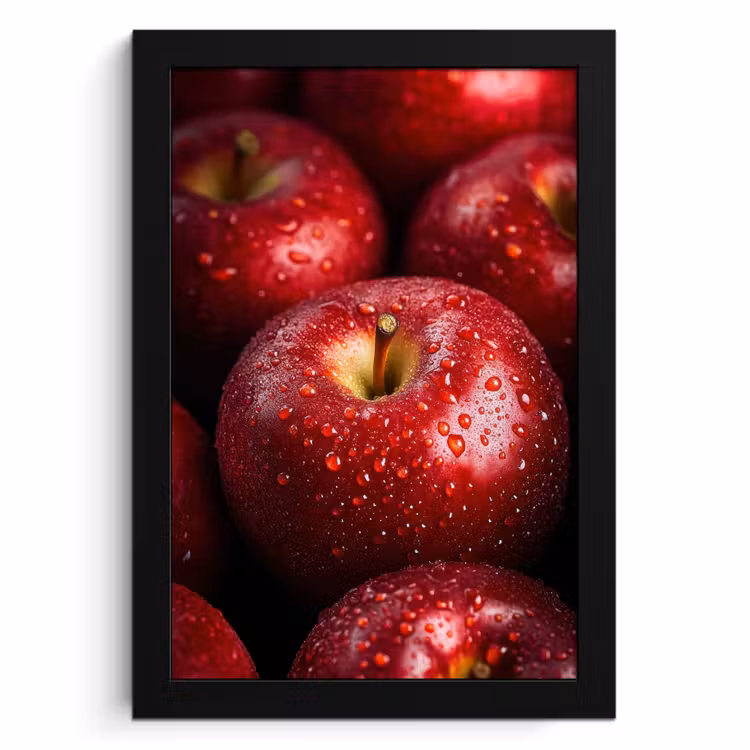 Bilder mit Rahmen - Rot - Äpfel - Obst — 1