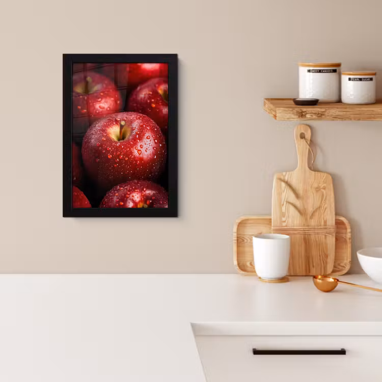 Bilder mit Rahmen - Rot - Äpfel - Obst — 4