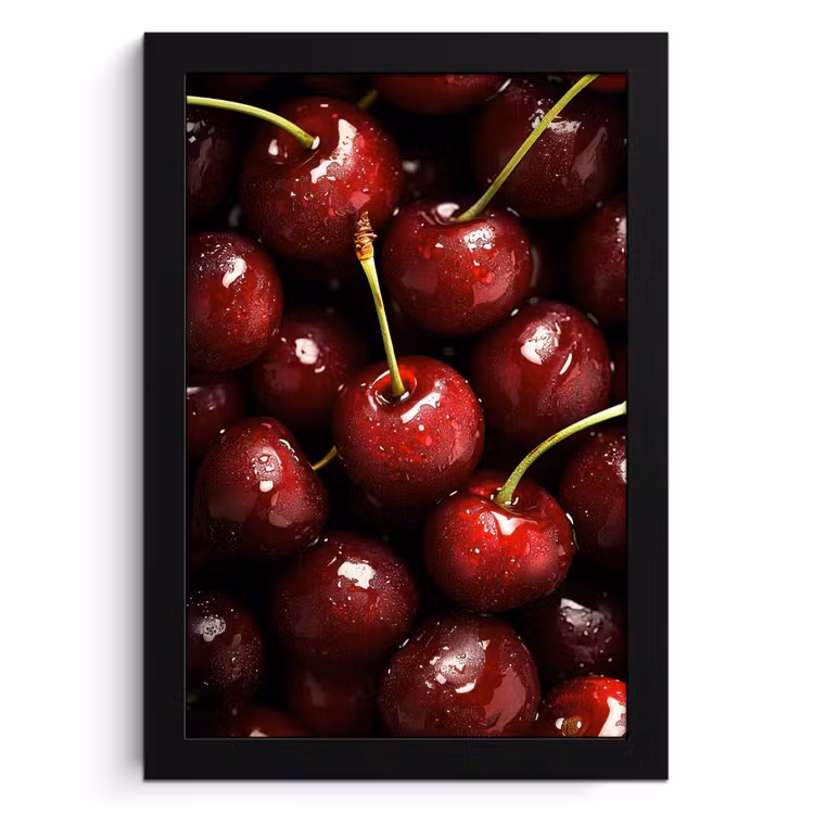 Bilder mit Rahmen - Rot - Obst - Kirsche — 1