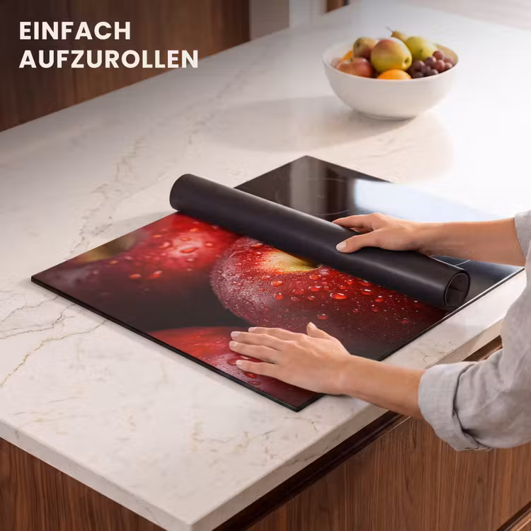Herdabdeckplatte - Rot - Äpfel - Obst — 7