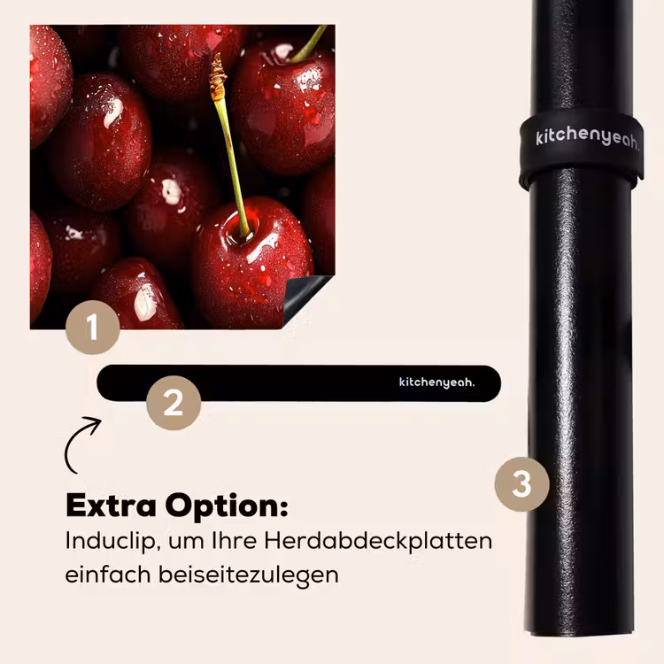 Herdabdeckplatte - Rot - Obst - Kirsche — 8