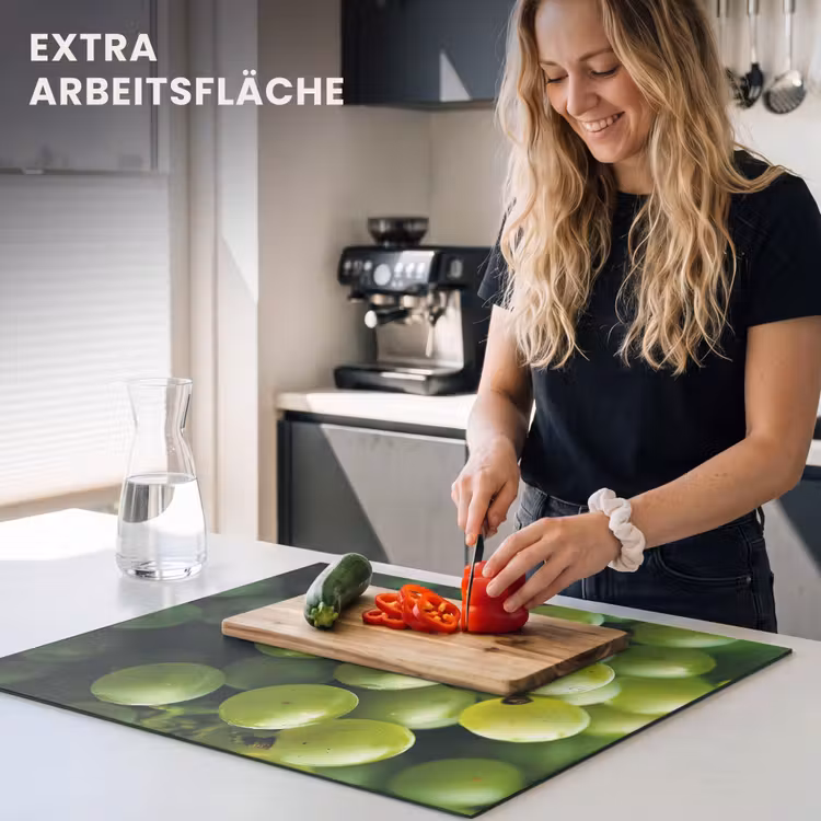 Herdabdeckplatte - Weintrauben - Traube - Grün — 5