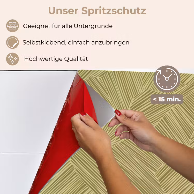 Spritzschutz Küche - Abstrakt - Modern - Grün — 4