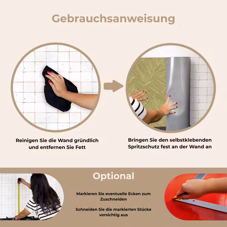 Spritzschutz Küche - Abstrakt - Modern - Grün — 6