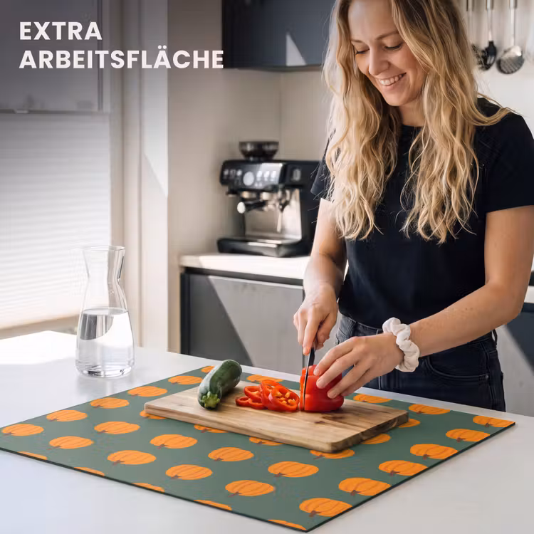 Herdabdeckplatte - Kürbis - Muster - Orange — 5
