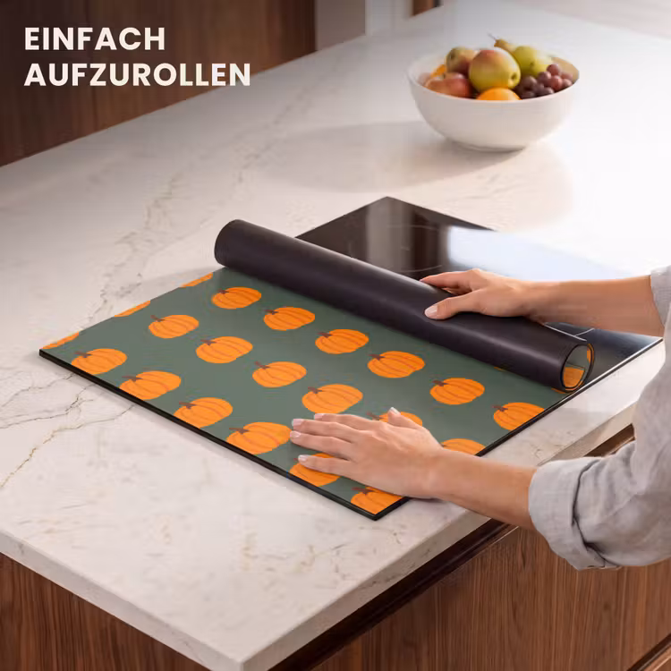 Herdabdeckplatte - Kürbis - Muster - Orange — 7
