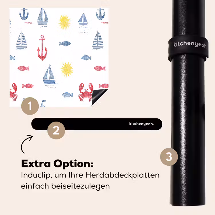 Herdabdeckplatte - Nautisch - Illustrationen - Farbenfroh — 8