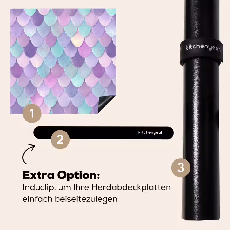 Herdabdeckplatte - Verträumt - Meerjungfrau - Pastell — 8