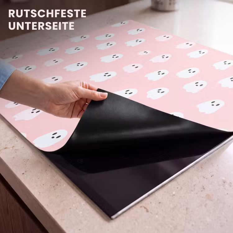 Herdabdeckplatte - Geister - Muster - Rosa — 6