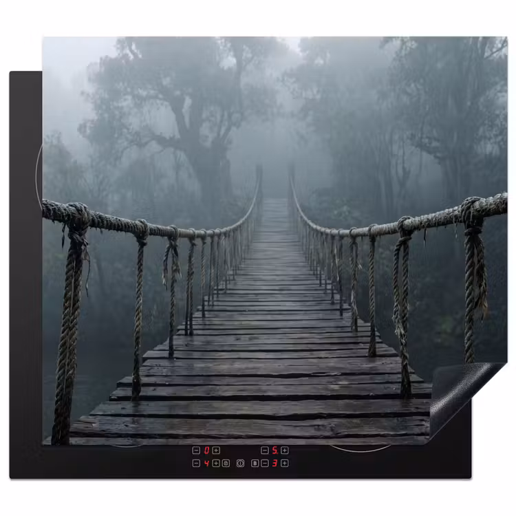 Herdabdeckplatte - Brücke - Dschungel - Nebel - Natur — 1