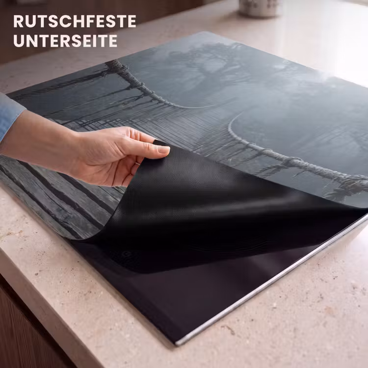 Herdabdeckplatte - Brücke - Dschungel - Nebel - Natur — 6