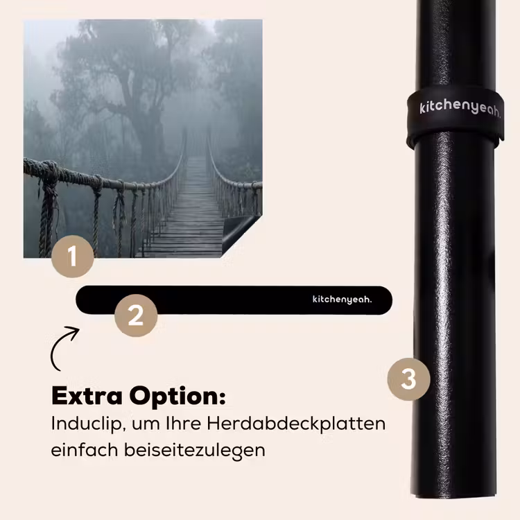 Herdabdeckplatte - Brücke - Dschungel - Nebel - Natur — 8