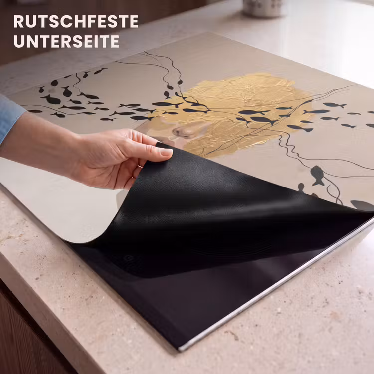 Herdabdeckplatte - Modern - Frau - Gold — 6