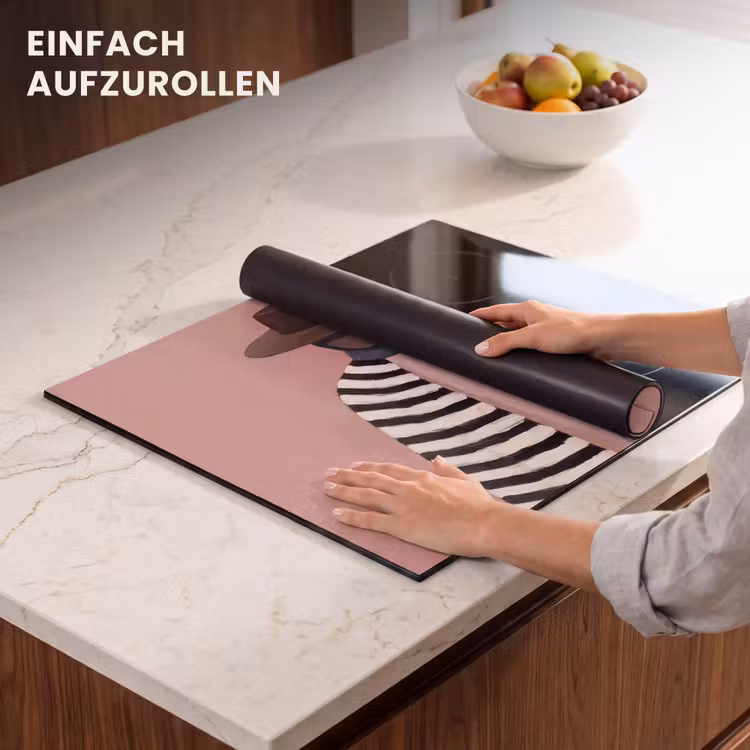 Herdabdeckplatte - Grafik - Frau - Rosa — 7