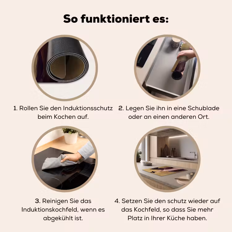 Herdabdeckplatte - Pferd - Klassisch - Ocker — 7