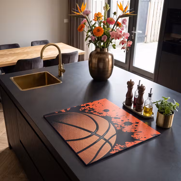 Herdabdeckplatte - Basketball - Farbe - Sport - Orange — 2