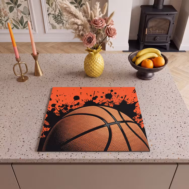 Herdabdeckplatte - Basketball - Farbe - Sport - Orange — 3