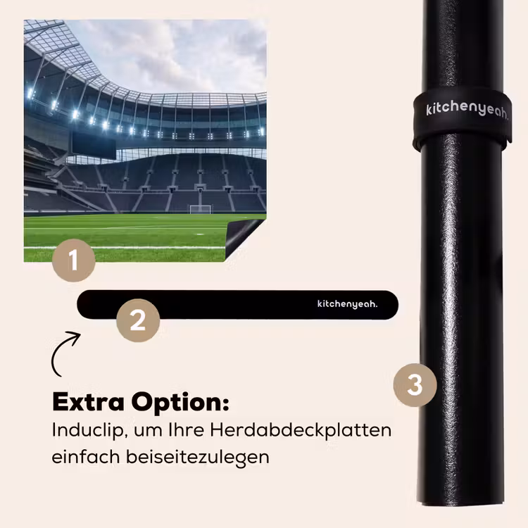 Herdabdeckplatte - Fußball - Stadion - Sport - Grün — 8