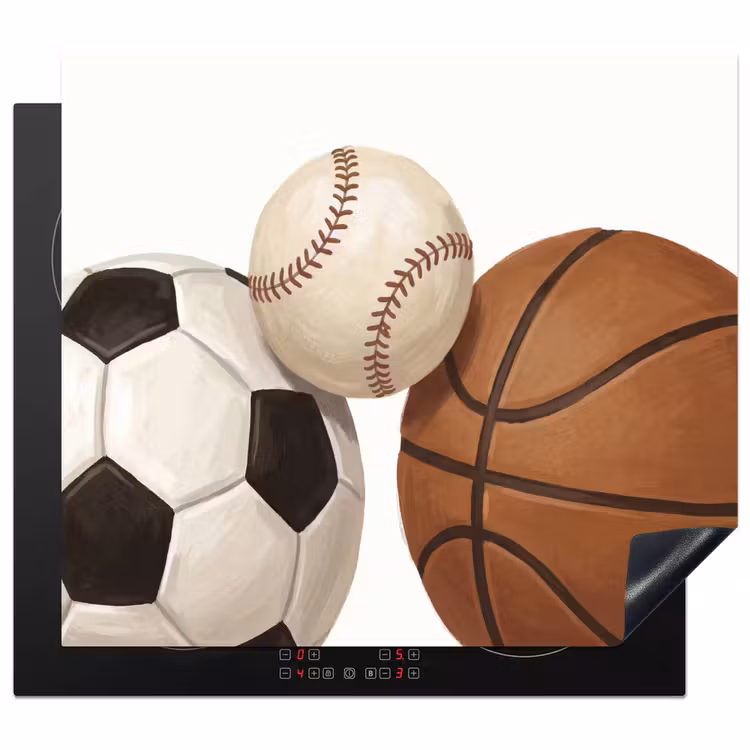 Herdabdeckplatte - Sport - Bälle - Illustration — 1