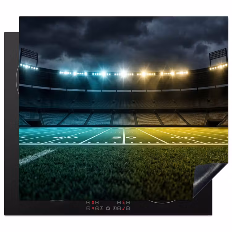 Herdabdeckplatte - Fußball - Stadion - Nacht - Modern — 1
