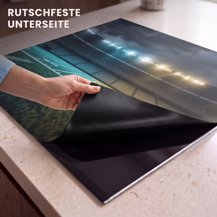 Herdabdeckplatte - Fußball - Stadion - Nacht - Modern — 6
