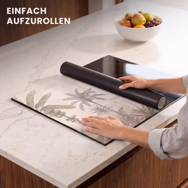 Herdabdeckplatte - Dschungel - Landebahnbaum - Kolibri - Beige — 7