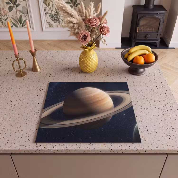 Herdabdeckplatte - Planeten - Saturn - Weltraum — 3