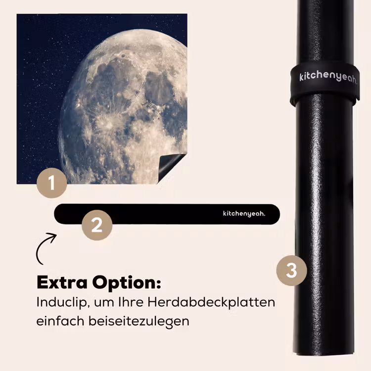 Herdabdeckplatte - Weltraum - Mond - Kosmos — 8
