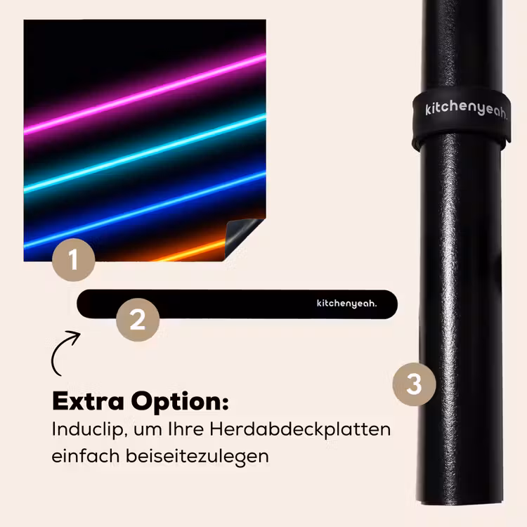 Herdabdeckplatte - Ästhetik - Retro - Neon — 8