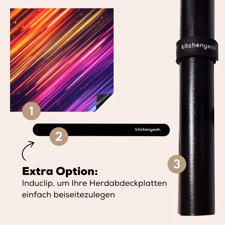 Herdabdeckplatte - Geschwindigkeit - Kosmos - Farbenfroh — 8