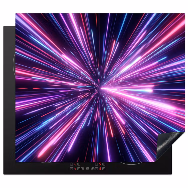 Herdabdeckplatte - Lichtgeschwindigkeit - Weltraum - Rosa - Violett — 1
