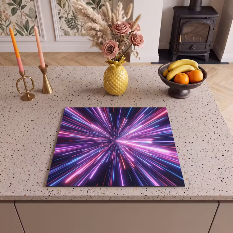 Herdabdeckplatte - Lichtgeschwindigkeit - Weltraum - Rosa - Violett — 3