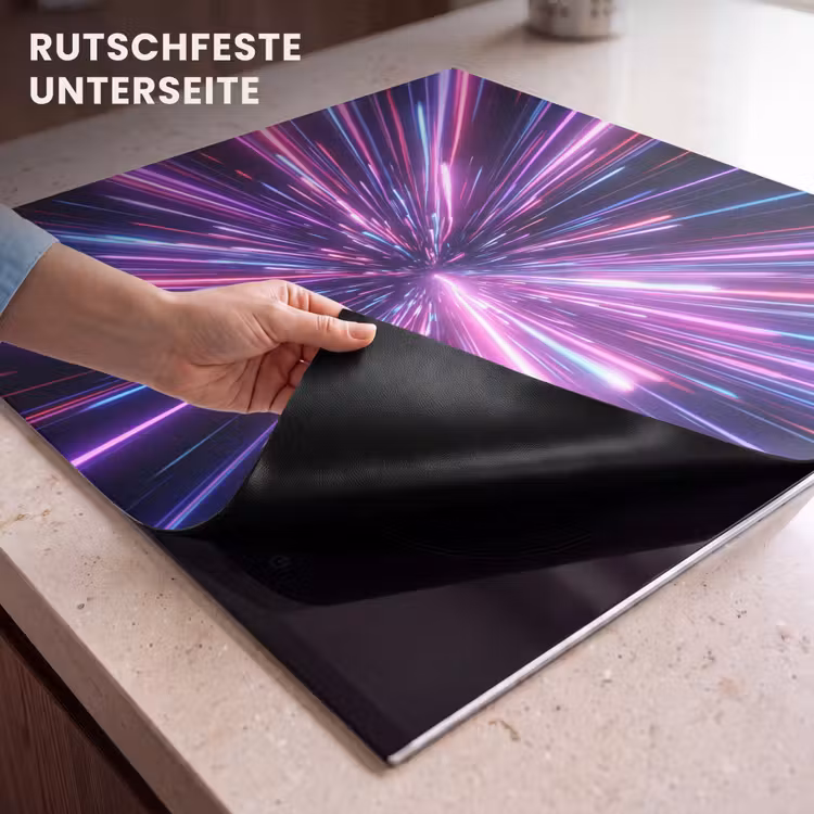 Herdabdeckplatte - Lichtgeschwindigkeit - Weltraum - Rosa - Violett — 6