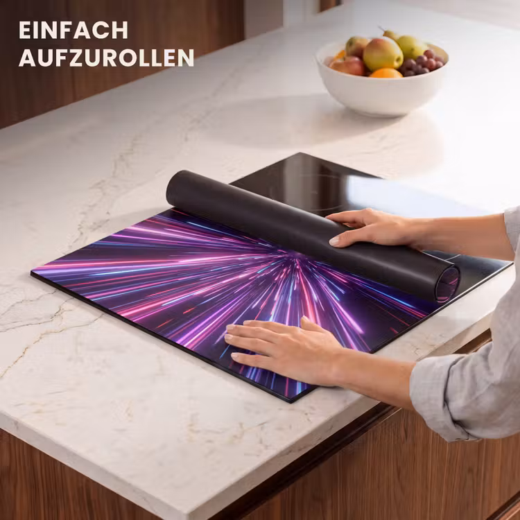 Herdabdeckplatte - Lichtgeschwindigkeit - Weltraum - Rosa - Violett — 7
