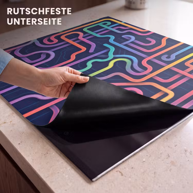 Herdabdeckplatte - Retro - Abstrakt - Neon — 6