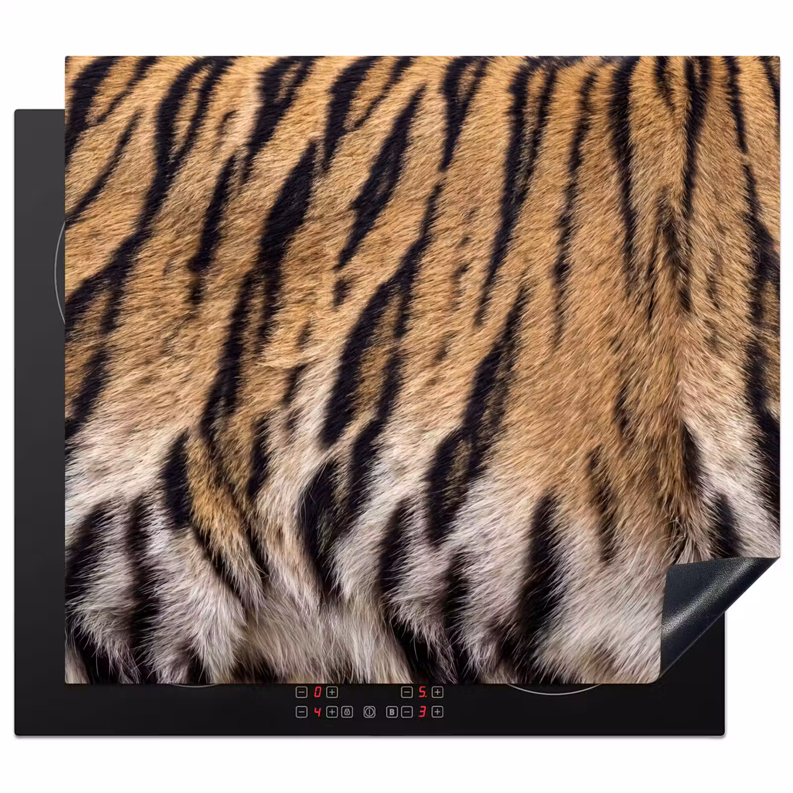 Herdabdeckplatte - Tigerfell - Klassisch - Schwarz — 1