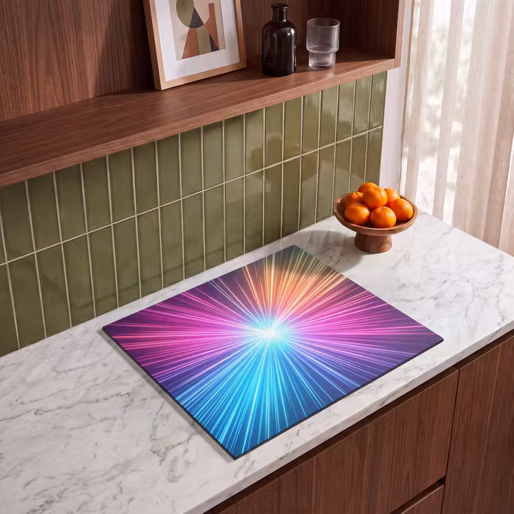 Herdabdeckplatte - Abstrakt - Licht - Explosion - Modern - Bunt — 4