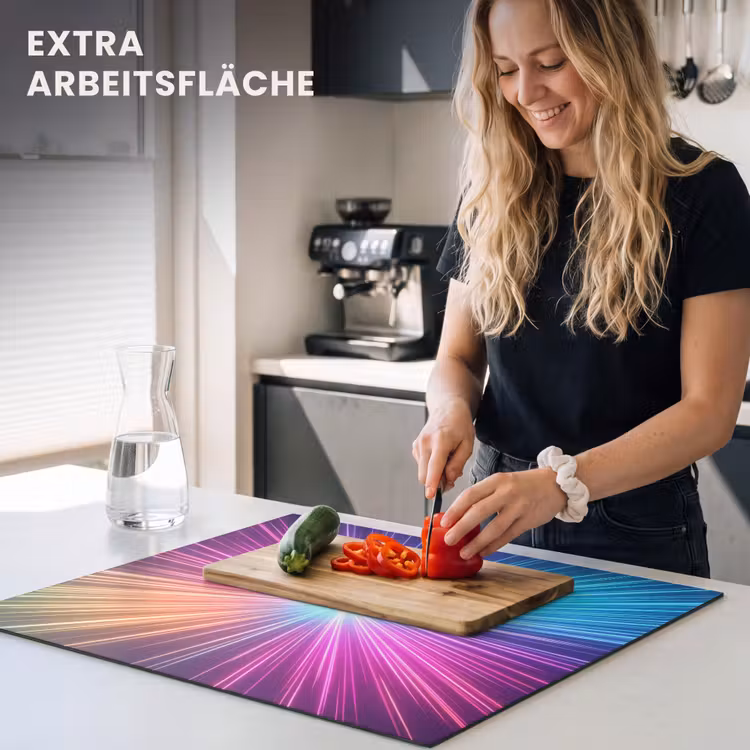 Herdabdeckplatte - Abstrakt - Licht - Explosion - Modern - Bunt — 5