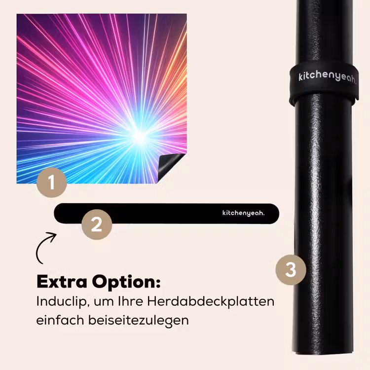 Herdabdeckplatte - Abstrakt - Licht - Explosion - Modern - Bunt — 8
